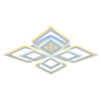 Потолочная диммируемая люстра с пультом ДУ Profit Light 8464/4С WHT 152W+10W RGB