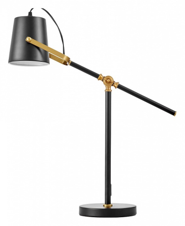 Настольная лампа офисная LUMINA DECO FELA LDT 7733-1 BK+MD 