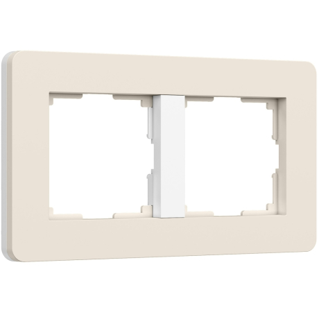 Рамка на 2 поста Split (айвори/белый, soft-touch) W0023066 Werkel (a067254) 