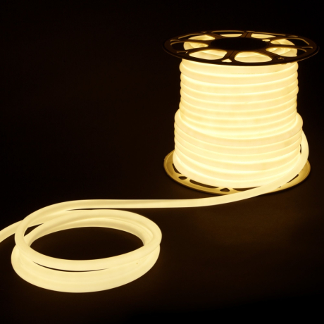 50м. Комплект неоновой ленты белого цвета 4200К 2835, 9,6W, 220V, 144LED/m, IP67 Elektrostandard LS003 (a052996) 