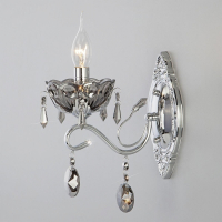 Бра Eurosvet Teodore 10103/1 хром/дымчатый хрусталь Strotskis a045283