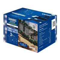 ULD-H1515-010/DTB/2AA MULTI STAR-4 Украшение светодиодное для ёлки «Звезда-4» на батарейках 2АА (не в/к), 15 см. 10 светодиодов. Разноцветный свет. Прозрачный провод. TM Uniel (UL-00010942)