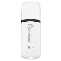 Набор из 3 шт, Флеш-диск 16 GB, SMARTBUY Paean, USB 2.0, белый, SB16GBPN-W (512767)