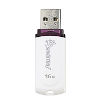 Набор из 3 шт, Флеш-диск 16 GB, SMARTBUY Paean, USB 2.0, белый, SB16GBPN-W (512767)