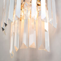 Настенный светильник Eurosvet 10130/1 золото/прозрачный хрусталь Strotskis (a060646)