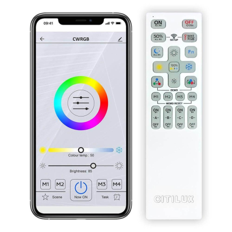 Потолочная светодиодная люстра с поддержкой ''Алиса'' и пультом ДУ Citilux Старлайт Смарт CL703AK80G 