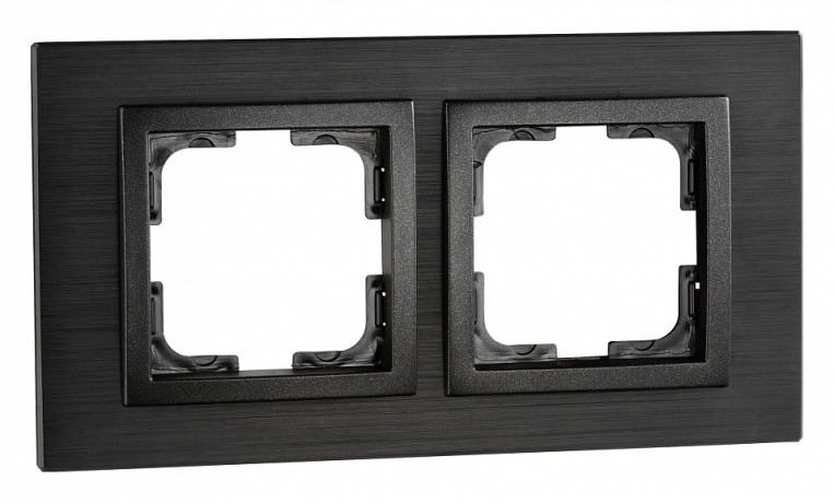 Рамка на 2 поста Mono Electric Style Aluminium 107-820000-161 
