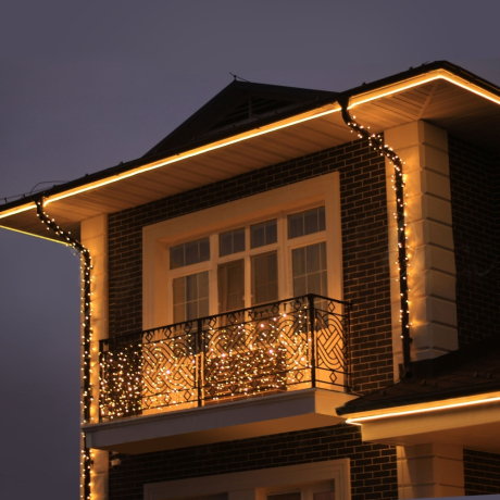 50м. Комплект неоновой ленты теплого цвета 3300К 2835, 9,6W, 220V, 120LED/m, IP67 Elektrostandard LS001 (a052995) 