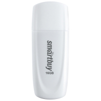 Флеш-диск 16 GB SMARTBUY Scout USB 2.0, белый, SB016GB2SCW (513765)