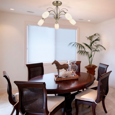 30280/5 античная бронза античная бронза Потолочная люстра со стеклянными плафонами Eurosvet Ginevra 