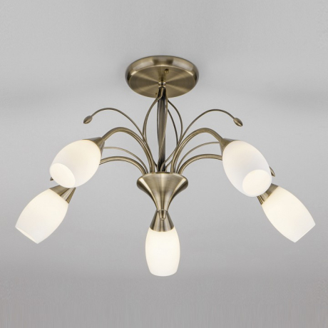 Люстра на штанге Eurosvet Ginevra 30280/5 античная бронза 