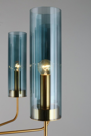 Люстра на штанге с лампочками Omnilux OML-99617-08+Lamps 