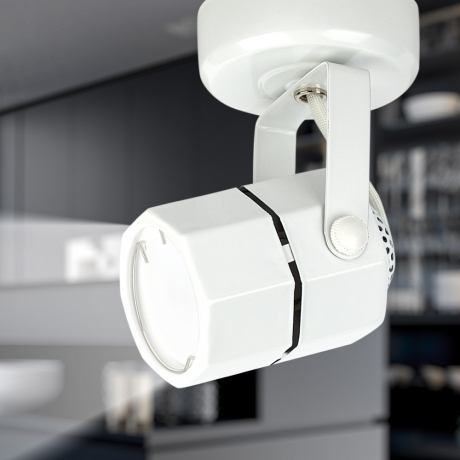 Нарушена упаковка!  <247963> OL2 GU10 WH Светильник Эра Накладной, белый (50/900)