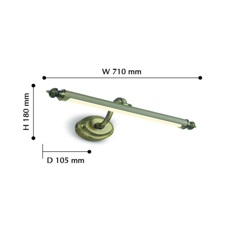 Нарушена упаковка!  <176849> 2435-2W Подсветка для картин светодиодная Favourite Artifex