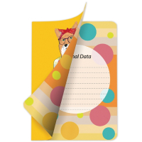 Нарушена упаковка! <287892> Тетрадь 60 л. в клетку обложка SoftTouch, бежевая бумага 70 г/м2, сшивка, В5 (179х250 мм), FOXY, BRAUBERG, 403815 (403815)