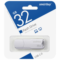Набор из 2 шт, Флеш-диск 32GB SMARTBUY Clue USB 2.0, белый, SB32GBCLU-W (513787)