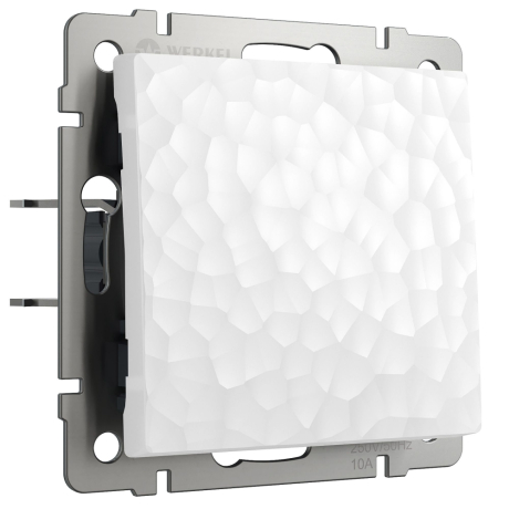 Выключатель одноклавишный без рамки Werkel Hammer белый W1210001