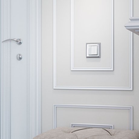 Выключатель трехклавишный (белый) Werkel W1130001