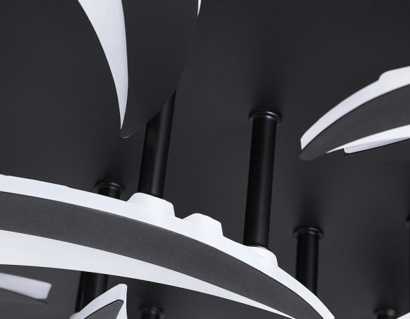 Потолочная диммируемая люстра с пульто ДУ Ambrella light ACRYLICA FA4474 