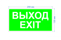Самоклеящаяся этикетка Эра INFO-SSA-116 пленка бэклит Выход-exit зеленая (Б0057712)
