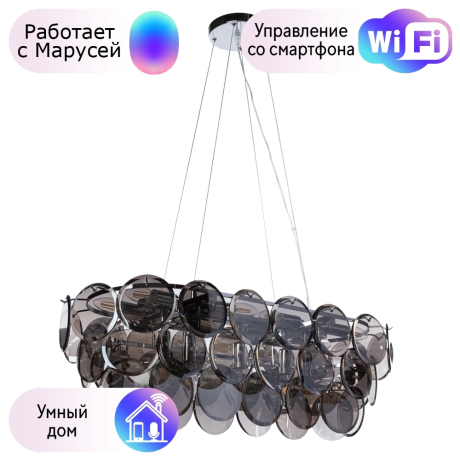 Люстра подвесная Divinare CHLOE с поддержкой Маруся 7566/02 SP-13-М 