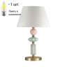 Настольная лампа с лампочкой Odeon Light Candy 4861/1TB+Lamps Е27 Свеча 