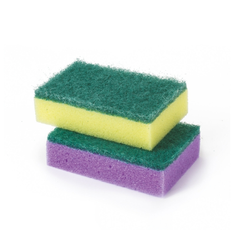 Нарушена упаковка!  <219451> Губки бытовые MAXI, 27х96х64 мм, КОМПЛЕКТ 10 шт., поролон/абразив, для посуды/уборки, LAIMA, К0003, 601552 (601552)