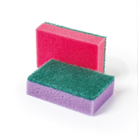 Нарушена упаковка!  <219451> Губки бытовые MAXI, 27х96х64 мм, КОМПЛЕКТ 10 шт., поролон/абразив, для посуды/уборки, LAIMA, К0003, 601552 (601552)