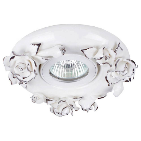 N1629-White+silver Встраиваемый точечный светильник Donolux 