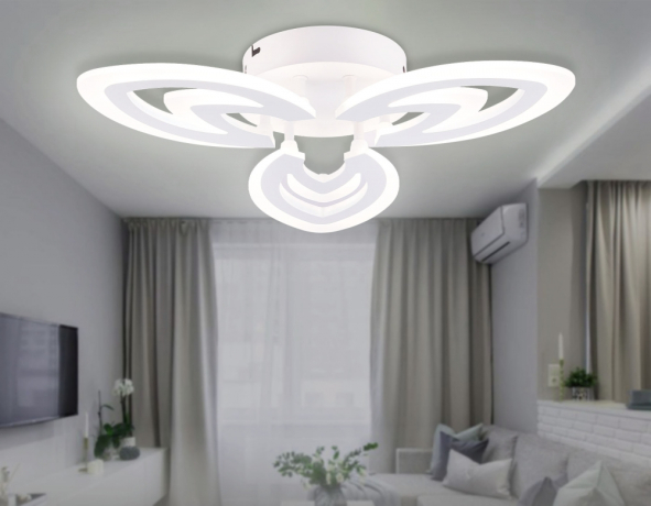 Потолочный светодиодный светильник с пультом Ambrella light ACRYLICA OriginalFA4545 
