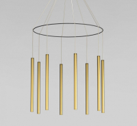 Подвесная люстра Eurosvet  301101 LED латунь