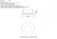 Встраиваемый светильник Crystal Lux CLT 045C1 WH IP44