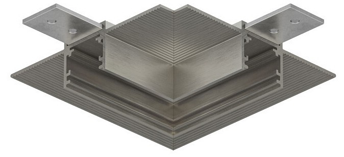 Соединитель угловой L-образный для треков встраиваемых Denkirs SHINE HIDE TR5705-DN 