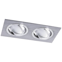 Нарушена упаковка.  <260389> Светильник встраиваемый Feron DL2802 потолочный MR16 G5.3 хром  32642