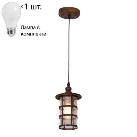Подвесной светильник с лампочкой Velante 588-706-01+Lamps А60 