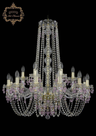 Подвесная люстра Bohemia Art Classic 11.24 11.24.12+6.300.h-94.Gd.V7010 