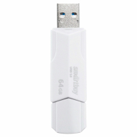 Набор из 2 шт, Флеш-диск 64GB SMARTBUY Clue USB 2.0, белый, SB64GBCLU-W (513789)