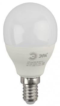 Лампа светодиодная ЭРА E14 9W 6000K матовая LED P45-9W-860-E14 Б0031411