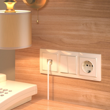 Рамка на 3 поста (слоновая кость, basic) Werkel W0032003