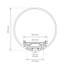 Профиль с круглым рассеивателем Profiled Lightstar 419301