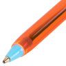 Нарушена упаковка!  <795658> Ручки шариковые BRAUBERG X-30 ORANGE, КОМПЛЕКТ 12 шт., СИНИЕ, пишущий узел 1 мм, линия письма 0,5 мм, 144334