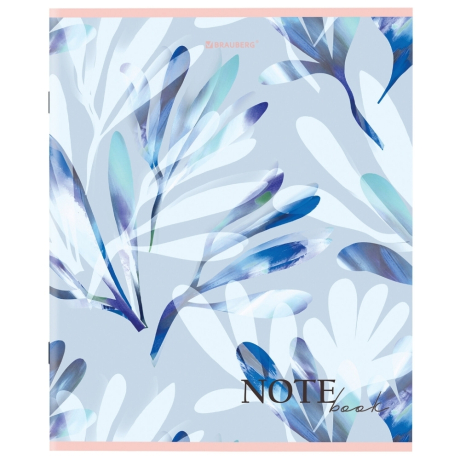 Нарушена упаковка!  <603773> Тетрадь А5 96 л. BRAUBERG скоба, клетка, обложка картон, "Bloom" (микс в спайке), 404438 (404438)