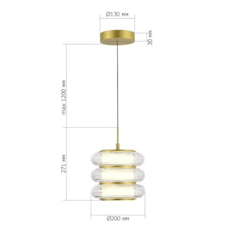 Подвесной светодиодный светильник ST Luce Frittela SL6239.203.03 