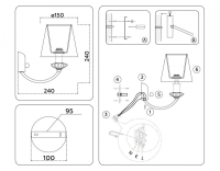 Бра Ambrella Light High Light Ceramo Classic LH75027