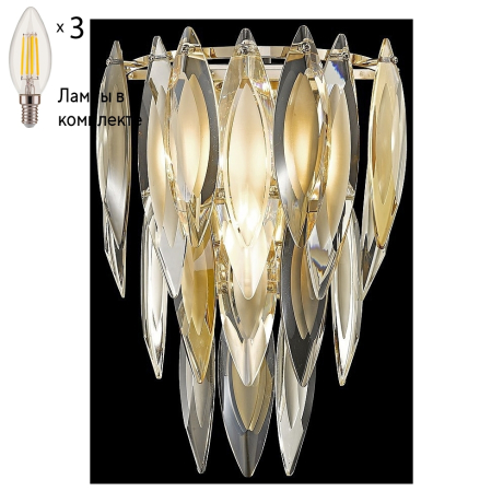 Бра с лампочками Wertmark WE144.03.301+Lamps 