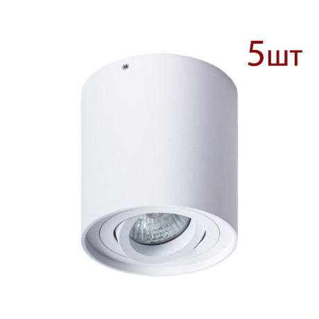 Комплект 5шт. Влагозащищенный накладной светильник Arte Lamp Galopin A1460PL-1WH-5 