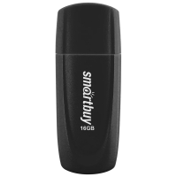 Флеш-диск 16 GB SMARTBUY Scout USB 2.0, черный, SB016GB2SCK (513762)