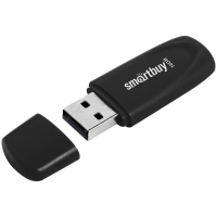 Флеш-диск 16 GB SMARTBUY Scout USB 2.0, черный, SB016GB2SCK (513762)