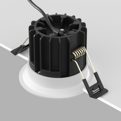 Встраиваемый светильник Technical DL058-12W4K-W Round 