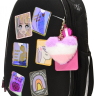 Нарушена упаковка!  <712395> Рюкзак Schoolformat ERGONOMIC LIGHT КОМИКС АНИМЕ 21 л черн. 38х29х19 жестк. каркас 2 отд. молния держатель для карточек брелок кармашки РЮКЖКМБ-КА (247696)